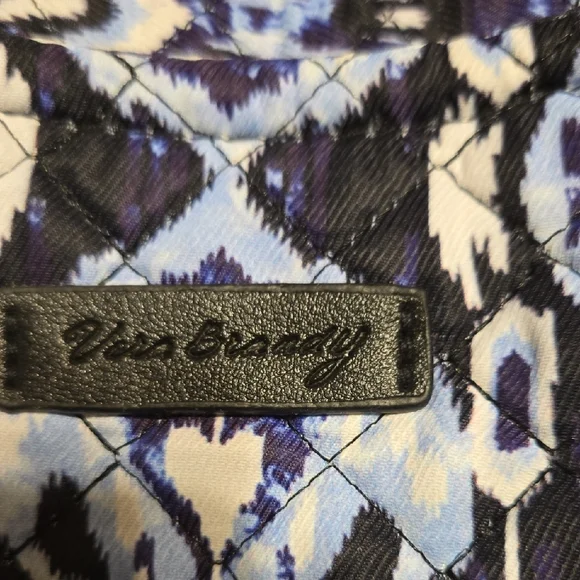 Vera Bradley Blue and Black Patterned Tote - Picture 2 of 6